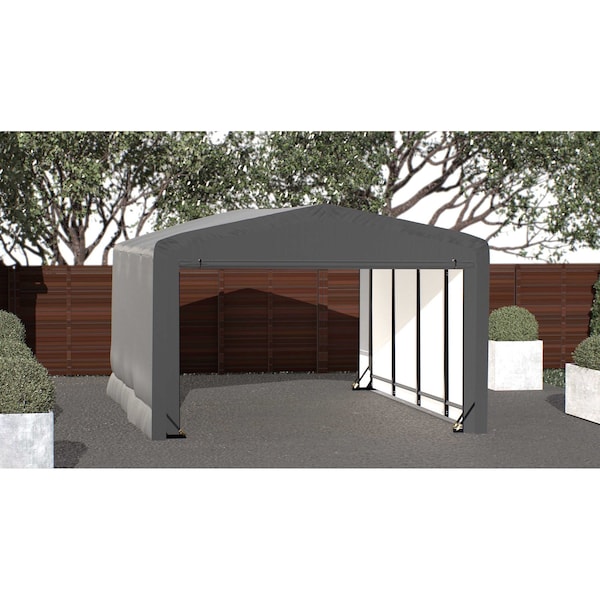 Shelterlogic ShelterTube Wind and Snow-Load Rated Garage, 12x18x8 Gray SQAACC0103C01201808 - main